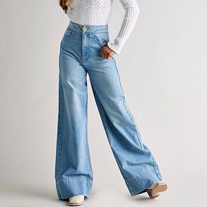 Free People | Jeans | Free People Talia Trouser Jeans | Poshmark
